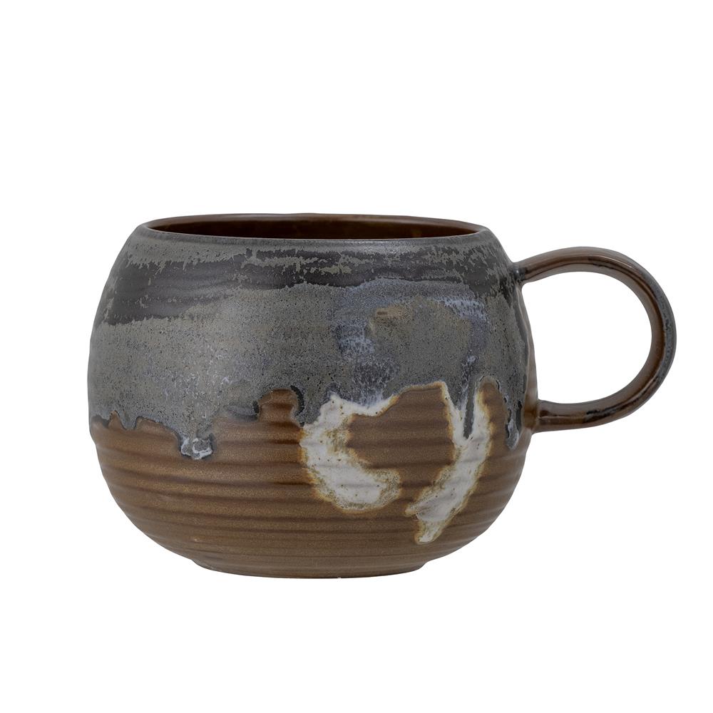 Bloomingville Senna Tasse, 510 ml, aus Steingut, in Braun, dänisches Design