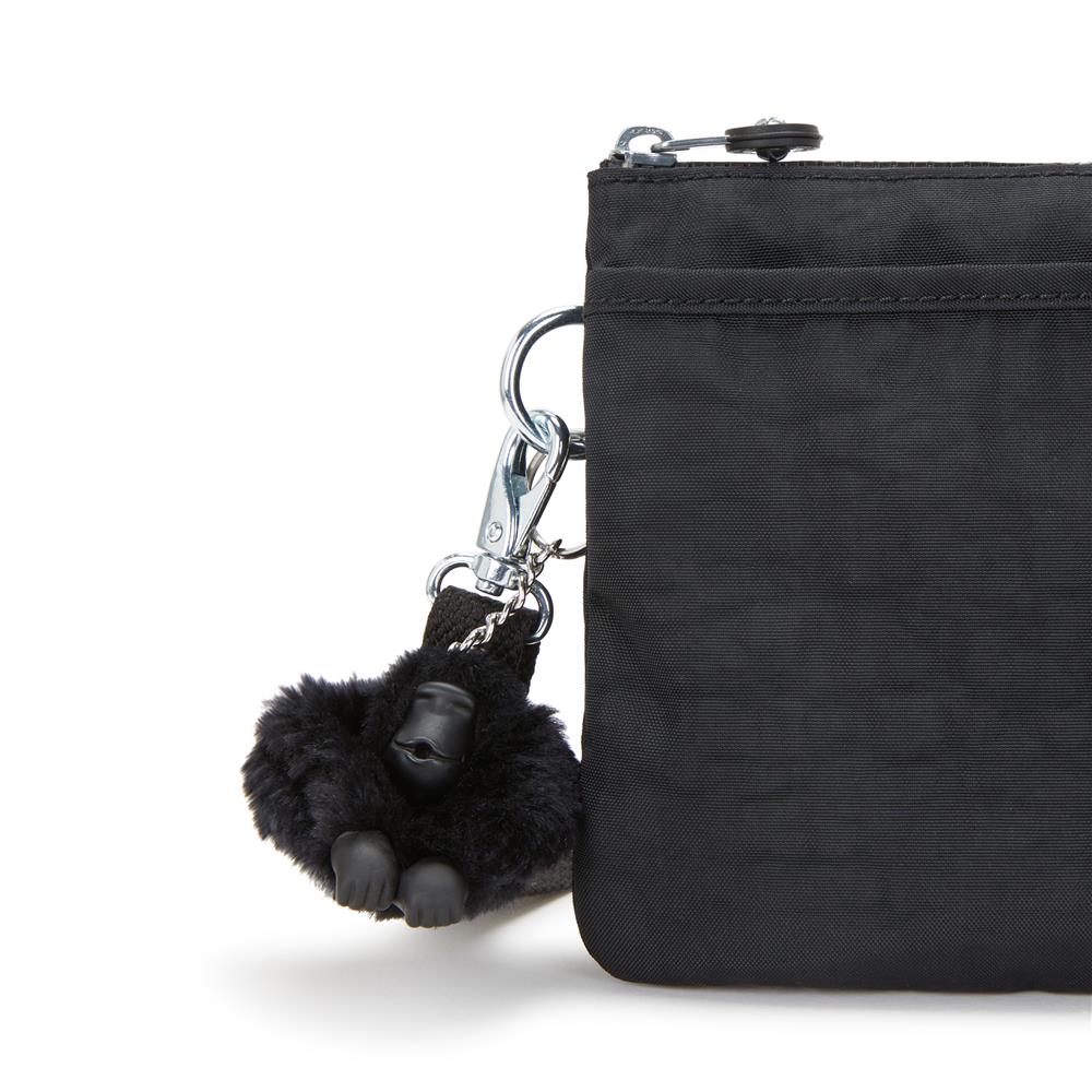 Kipling RIRI Kleine Umhängetasche, Schultertasche in Black Noir (schwarz)