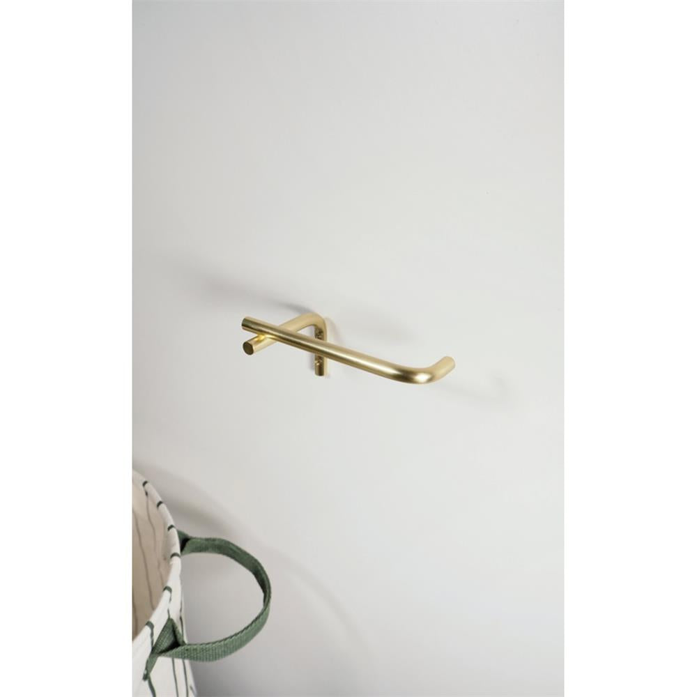 OYOY Pieni Schlichter Toilettenpapierhalter in Messing-Gold aus Edelstahl