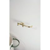 OYOY Pieni Schlichter Toilettenpapierhalter in Messing-Gold aus Edelstahl