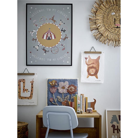 Bloomingville MINI Fritza Poster 2er Set, 25x35 cm, aus Papier mit Löwen- und Giraffen-Motiv