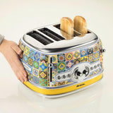 Ariete Positano Toaster, Mediterranes Design, 4-Scheiben-Toaster mit 6 Bräunungsstufen