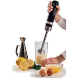Ariete Moderna Stabmixer-Set, Schwarz, 3in1 Pürierstab Set, 1000W, Modernes Design