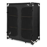 NILS CAMP Campingschrank XL klappbar - großer Reiseschrank mit Netzfront für Camping & Reisen