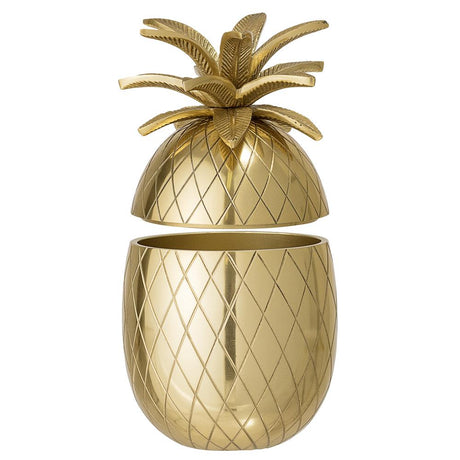Bloomingville Yuichi Eiskübel Ananas gold Aluminum elegantes Barzubehör Dosenkühler