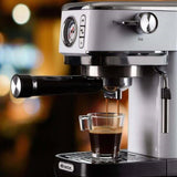 Ariete Moderna Espressomaschine Slim, Weiß, Siebträgermaschine, 1-Tassen-Kaffeemaschine