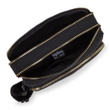 Kipling ABANU M ZIP, Mittelgroße Umhängetasche, Glorious Gold (schwarz), 4L, Schultertasche