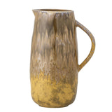 Bloomingville Lacey Krug aus Steingut, Braun – dekorativer Krug mit künstlerischem Farbspiel