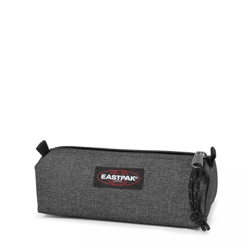 Eastpak BENCHMARK SINGLE, Federmäppchen, Black Denim (grau), kleine Federmappe, Federtasche
