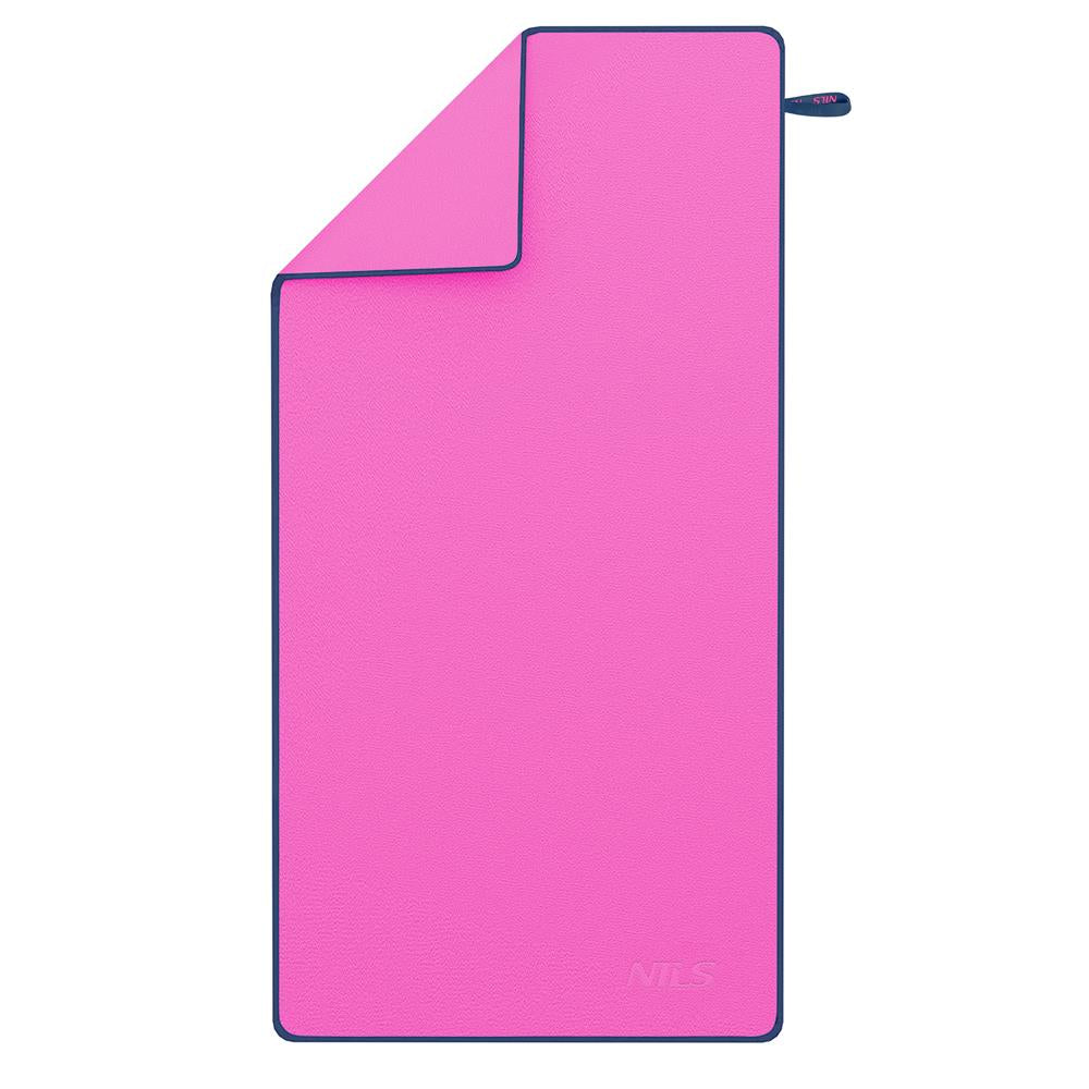 NILS Mikrofaserhandtuch 200x90 cm in Rosa - schnelltrocknendes Handtuch für Camping, Strand & Sport