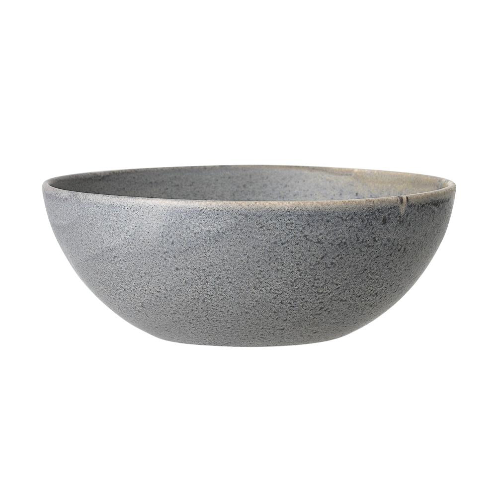Bloomingville Kendra Schale in Grau 700ml aus Steingut im Wabi-Sabi Look