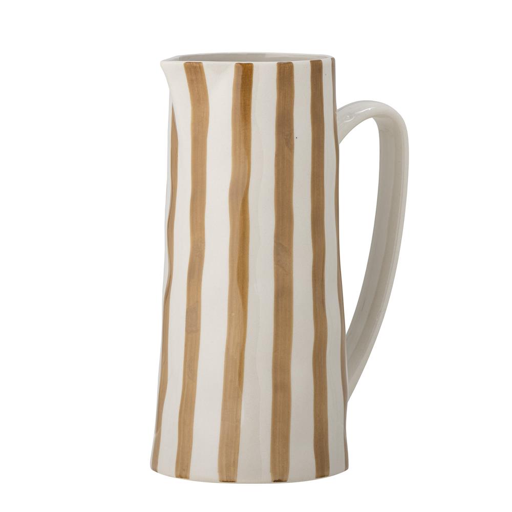 Bloomingville Begonia Krug Steingut Braun 1,3 L Wasserkrug dänisches Design