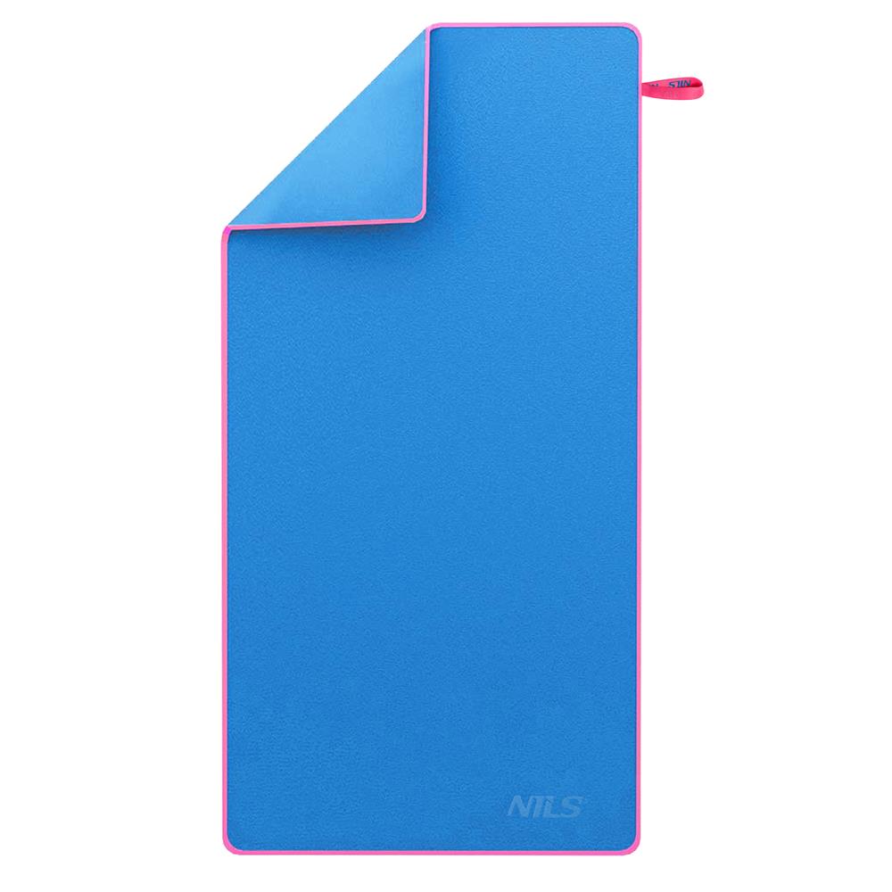 NILS Mikrofaserhandtuch 200x90 cm in Blau - schnelltrocknendes Handtuch für Camping, Strand & Sport