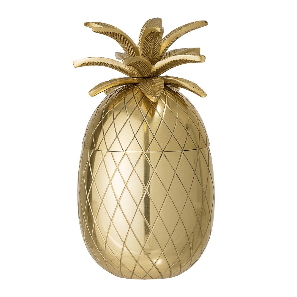 Bloomingville Yuichi Eiskübel Ananas gold Aluminum elegantes Barzubehör Dosenkühler
