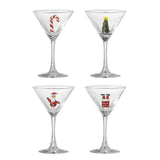 Bloomingville Misa Cocktailglas Klar Glas 4er Set Weihnachtsgläser 170 ml