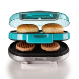 Ariete Party Time Hamburger Maker, Blau, Sandwichmaker, Retro-Design, 50er Jahre-Stil