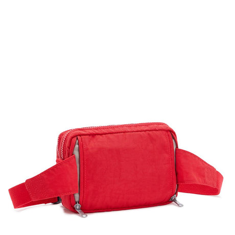 Kipling ABANU MULTI, 2-in-1-Crossbody- und Bauchtasche, Red Rouge (rot), Schultertasche