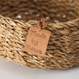 BOLTZE Korb Sophy 3er Set klein Aufbewahrungskörbe aus Seegras Boho-Stil Skandinavisches Design