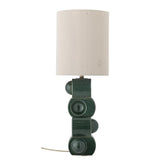 Bloomingville Lio Tischlampe schwarz - Steingut Lampe mit E27 für Wohnzimmer & Tischbeleuchtung
