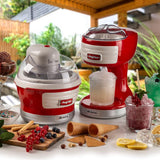 Ariete Party Time Ice Crusher, Rot, Eiscrusher für Cocktails & Slush, Retro-Design, 50er Jahre-Stil