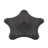 Umbra Starfish Abfluss Haarfänger mit Saugnäpfen, Silikon Abflusssieb, in Schwarz