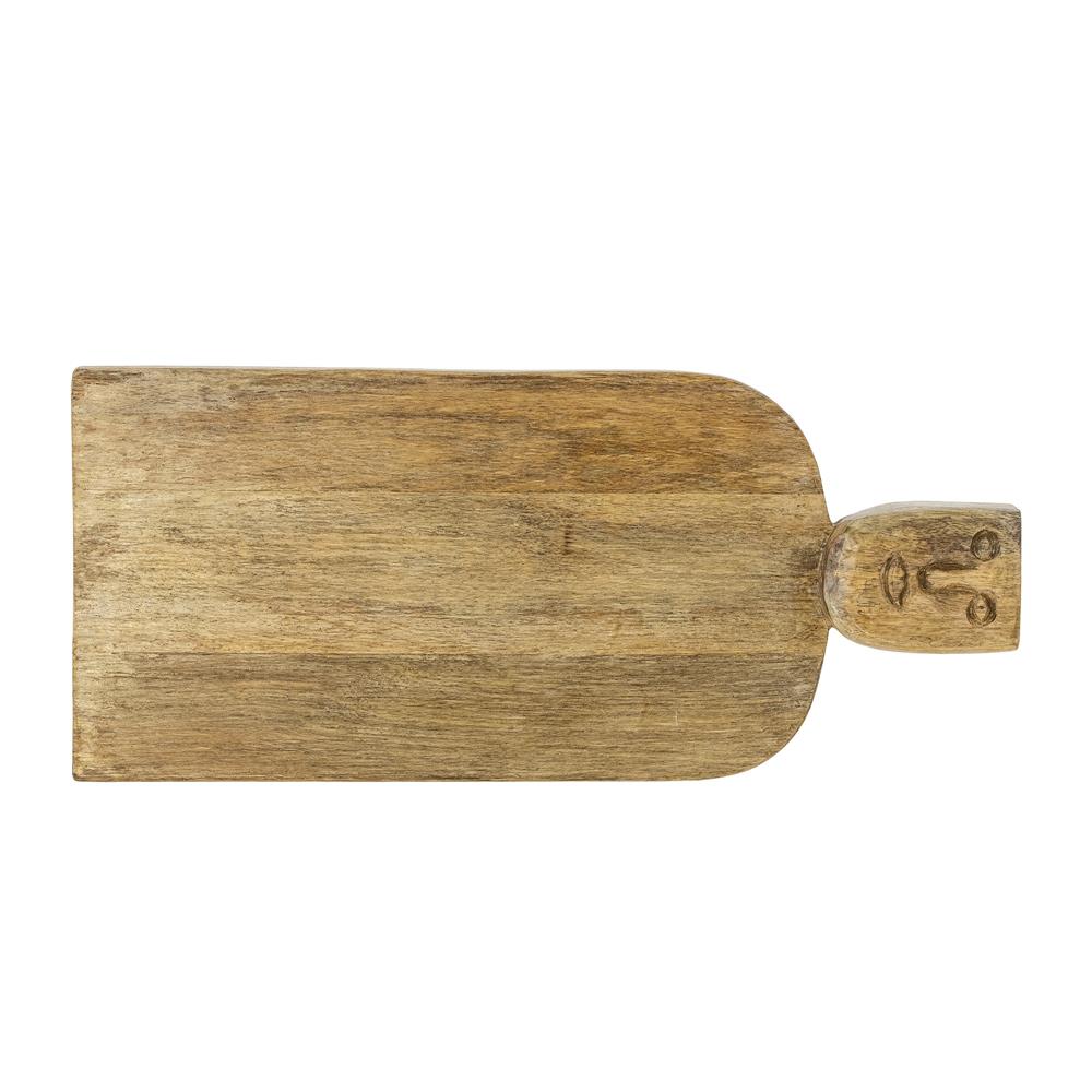 Bloomingville Brooklyn Servierbrett, rustikales Schneidebrett aus Mangoholz 46x20,5 cm