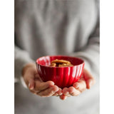 Bloomingville Latina Schale, Rot, Steingut, 400 ml, dänisches Design