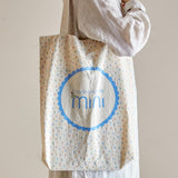 Bloomingville MINI Celebrate Tragetasche Blau Baumwolle 38x40cm