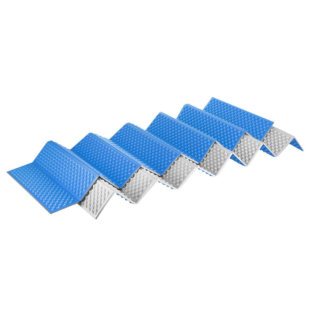 NILS CAMP Campingmatte faltbar 195 cm in Blau - isolierende Outdoor Matte für Trekking & Camping