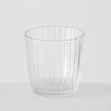 BOLTZE Windlicht Marilu 4er Set Glas Transparent Rund 7,5 x 7,5 cm