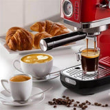 Ariete Moderna Espressomaschine Slim, Rot, Siebträgermaschine, 1-Tassen-Kaffeemaschine