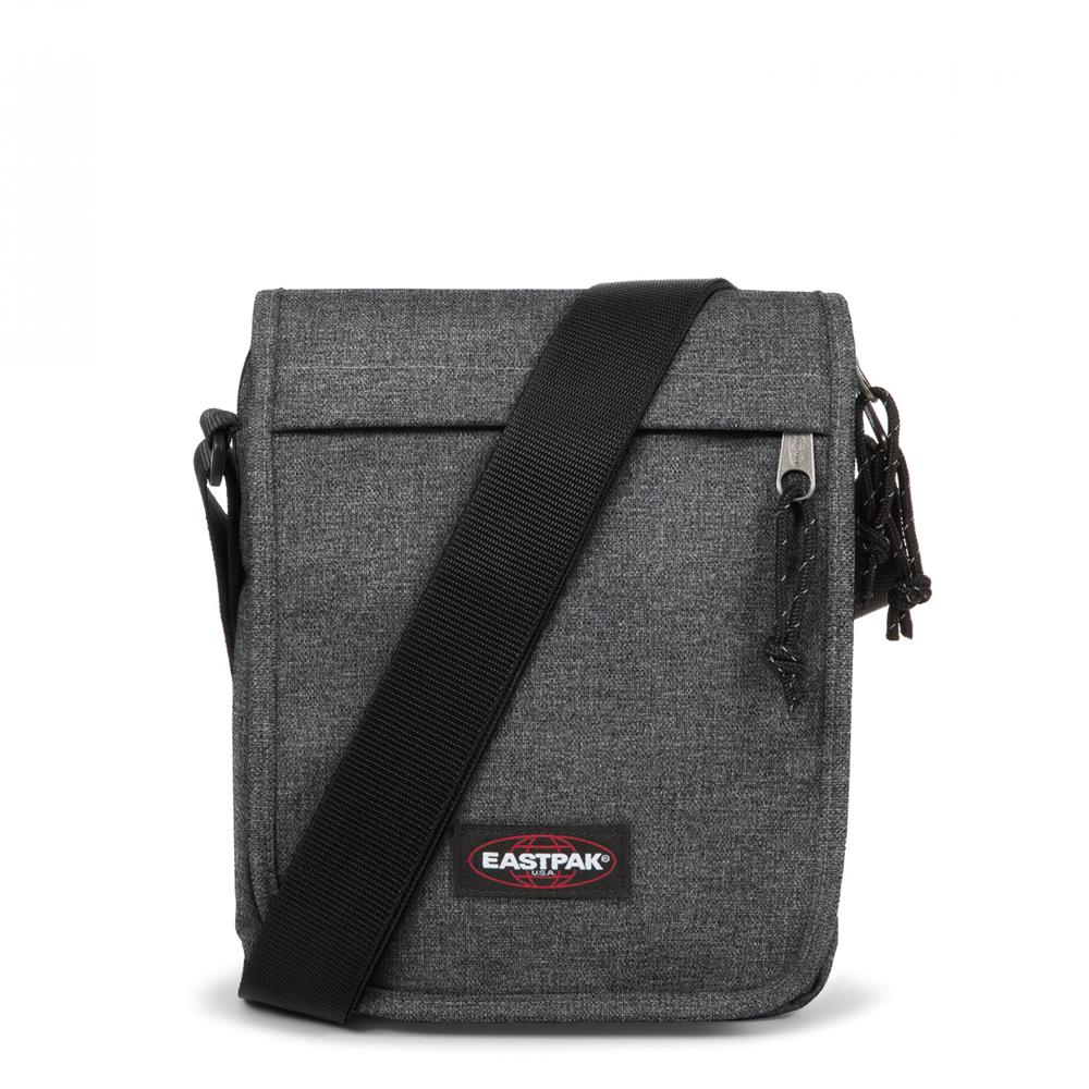Eastpak FLEX, kleine Umhängetasche, Black Denim (grau), 3,5L, Schultertasche