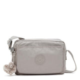 Kipling ABANU M, Mittelgroße Umhängetasche, Grey Gris (grau), 4L, Schultertasche