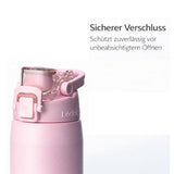 LocknLock Edelstahl Trinkflasche 720 ml Schwarz - Thermoflasche One-Touch auslaufsicher