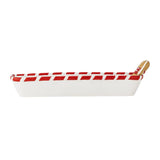 Bloomingville Ginnie Servierschale – Servierplatte mit Lebkuchenmann, Weihnachten, dänisches Design