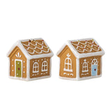 Bloomingville Ginnie Salz- und Pfefferstreuer – Form eines Lebkuchenhauses, Weihnachten, dänisches Design