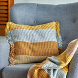 Bloomingville Isnel Decke bunt recycelte Baumwolle 160x130 cm