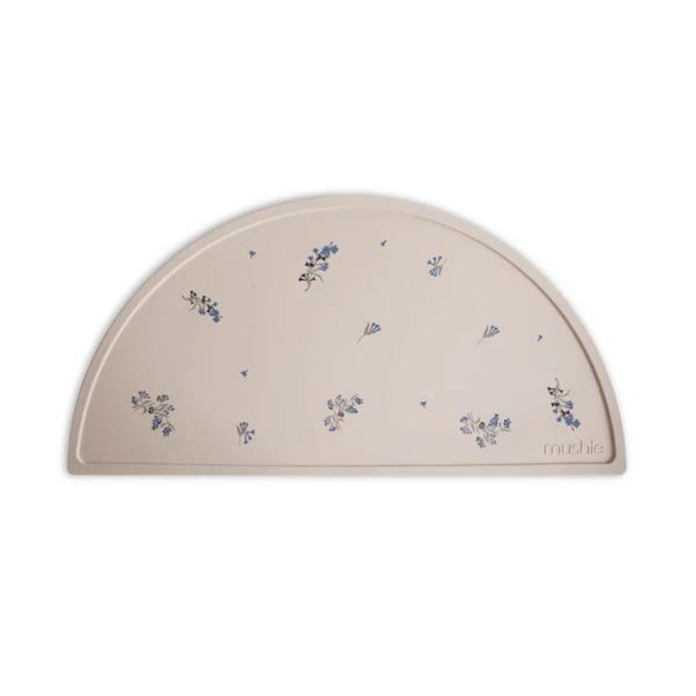 Mushie Silikon-Platzdeckchen, Lilac Flowers, Tischset, BPA-frei