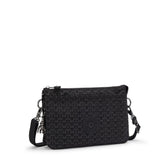 Kipling RIRI Kleine Umhängetasche, Schultertasche in Signature Emb (schwarz)