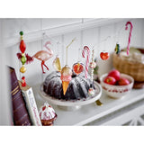 Bloomingville Jolly Tortenständer 26cm rot Herzen Kuchenplatte Tortenplatte Kuchenständer Kuchentablett Weihnachten X-Mas dänisches Design