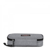 Eastpak OVAL SINGLE, Federmäppchen, Sunday Grey (grau), mittelgroße Federmappe, Federtasche