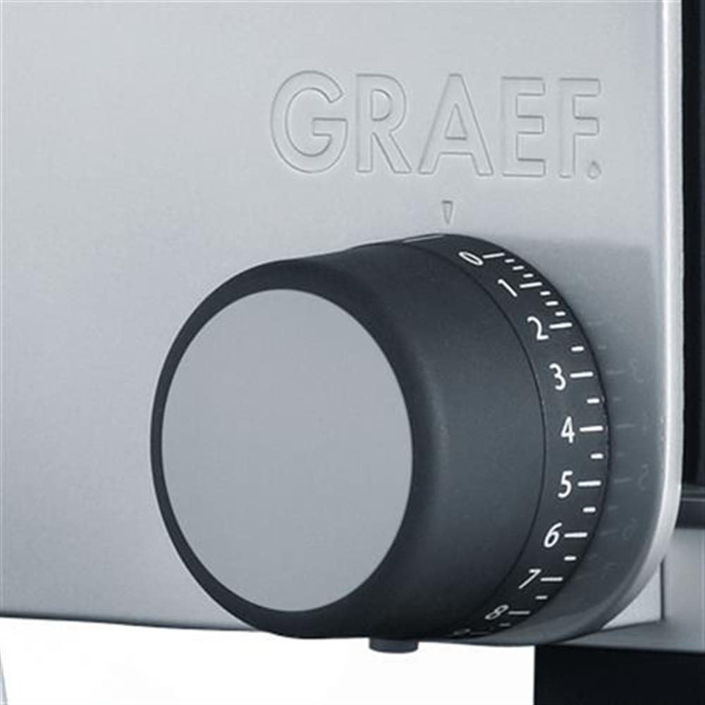GRAEF Vivo V 11 Allesschneider – Edelstahlmesser, energiesparend, 88 W, mit Kindersicherung | B-Ware