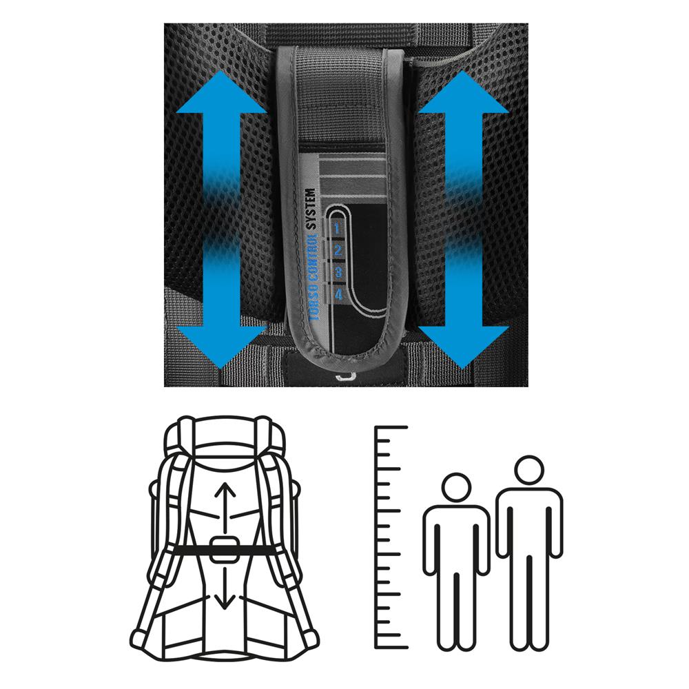 NILS CAMP Trekkingrucksack Ramsvik 60L in Grün - großer Outdoor Rucksack für Trekking & Camping