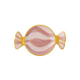 Bloomingville Caramella Servierplatte Bonbon, Rosa, Steingut, Weihnachtsteller