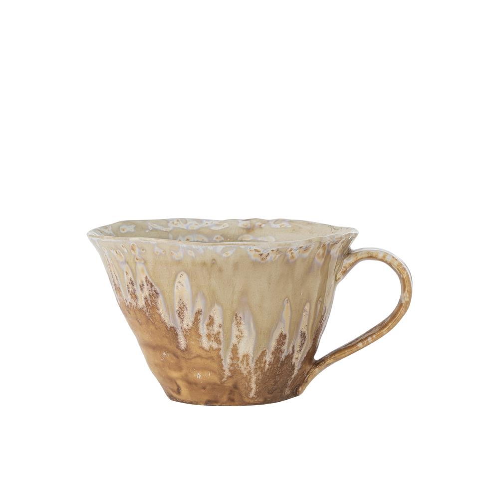 Bloomingville Milani Tasse, 250 ml – Steinguttasse in Braunen Nuancen und perlmuttartiger Glasur