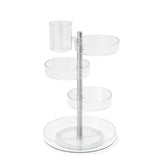 Umbra Pirouette Kosmetik-Organizer Drehbar Transparent Kunststoff 23 x 23 x 35 cm