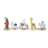 Bloomingville MINI Geburtstagszug Tiere Geburtstagszahl Holz Dekoration Kindergeburtstag dänisches Design
