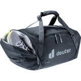 deuter Duffel 50, Reisetasche, black (schwarz), mit Seitentasche und Netzinnentasche