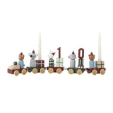 Bloomingville Junaid Weihnachtszug, Weihnachtsdekoration Adventszug mit Kerzenhalter