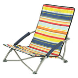 NILS Strandstuhl Blau-Gelb gestreift- Klappstuhl Sonnenstuhl Campingstuhl für Garten, Strand & Outdoor